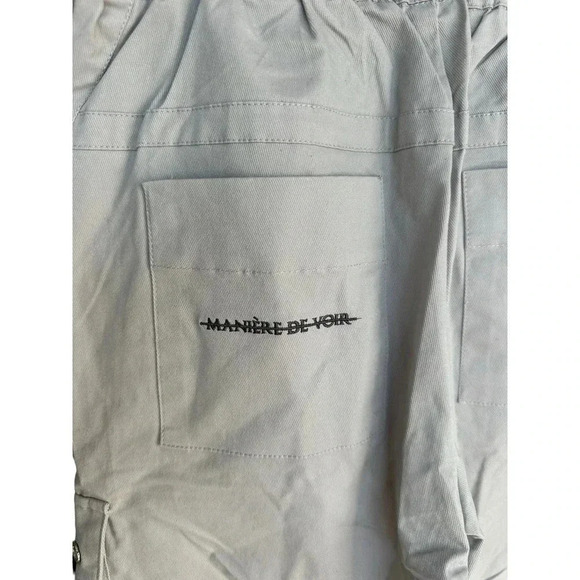 MANIERE DE VOiR Women Belted Zipper Pocket Cargo Pant Size 6 - Picture 7 of 9